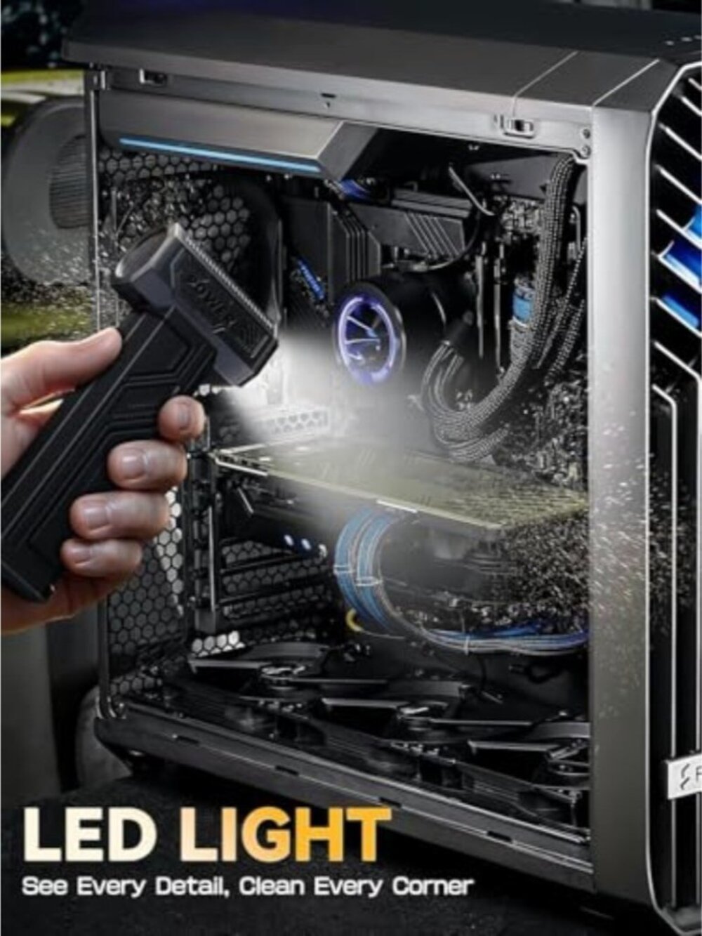 Super Wind Monster - 1 Min Fast Compressed Air Duster - 200000RPM Electric Air D - Picture 3 of 6